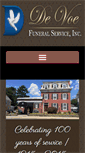 Mobile Screenshot of devoefuneral.com